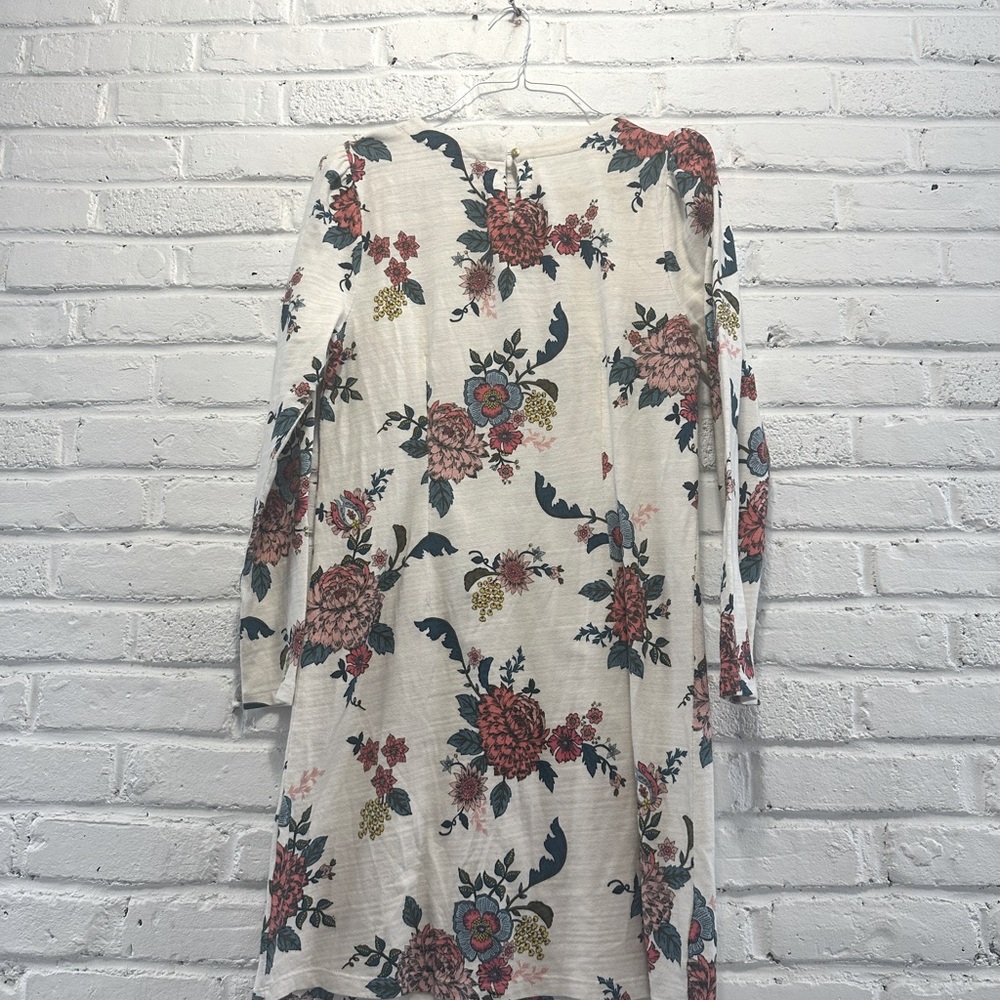 Loft floral print  long sleeve dress